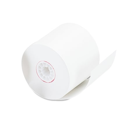 Impact & Inkjet Print Bond Paper Rolls, 0.5 Core, 2.25x128 Ft., Wht